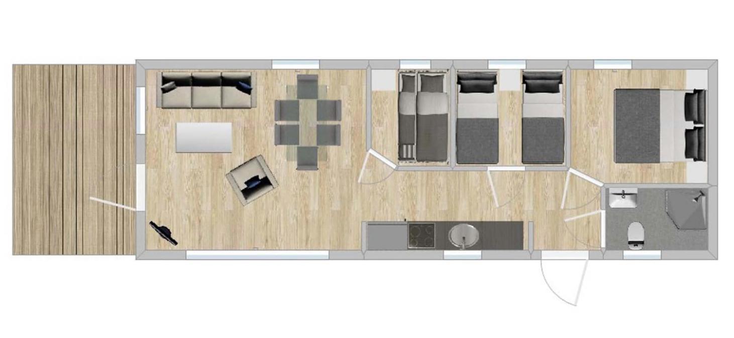 Functionalist cabin