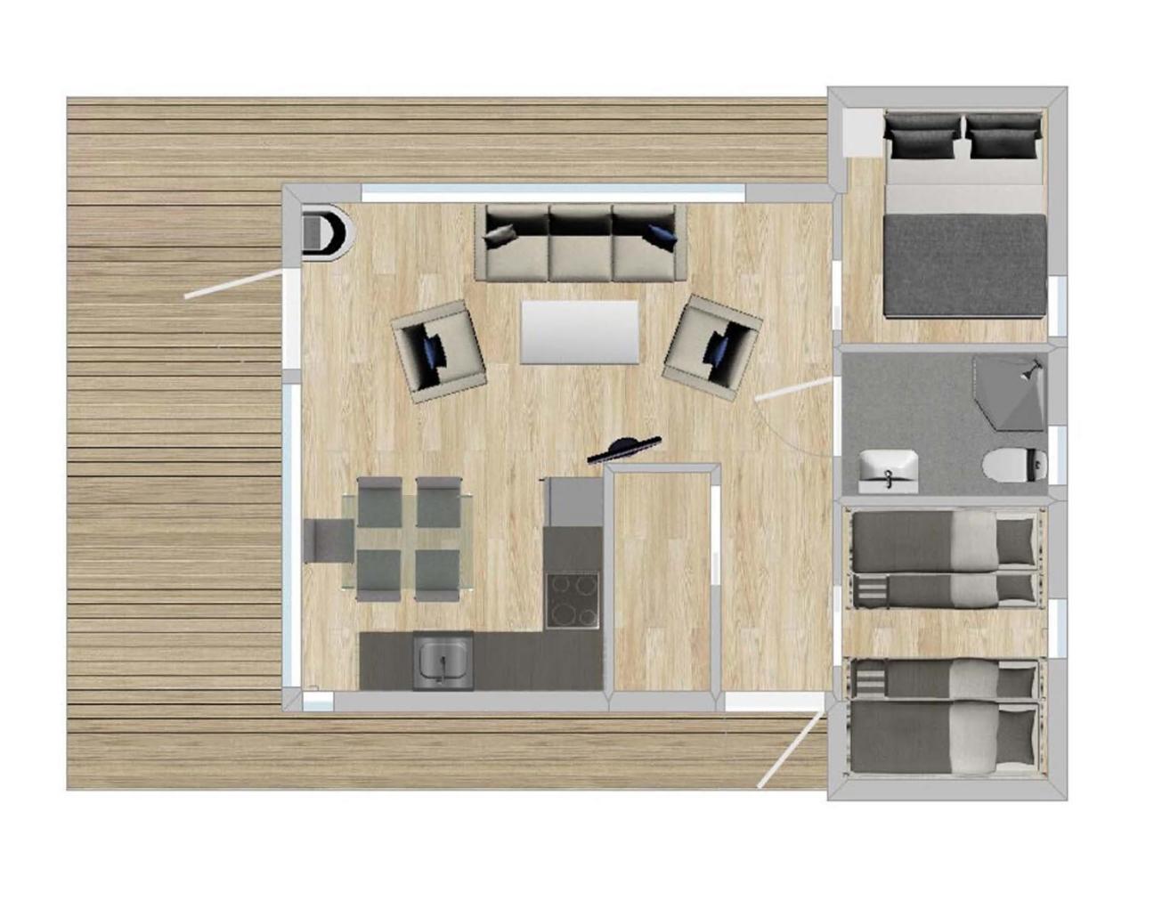 River Cabin 2 bedroom